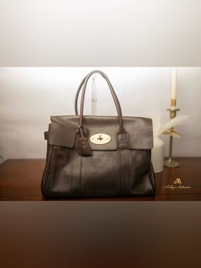 Mulberry Bayswater Vintage Espresso Brown Leather Made in England - Authentic